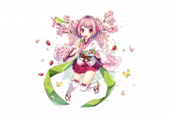 Картинка аниме unknown +другое+ девушка взгляд фон