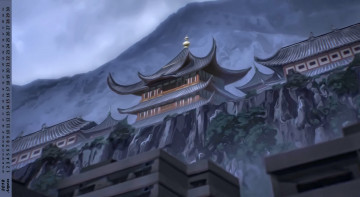 Картинка календари рисованные +векторная+графика здание