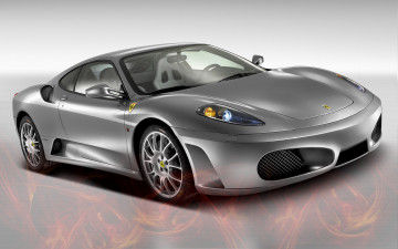 Картинка автомобили ferrari феррари серебристый