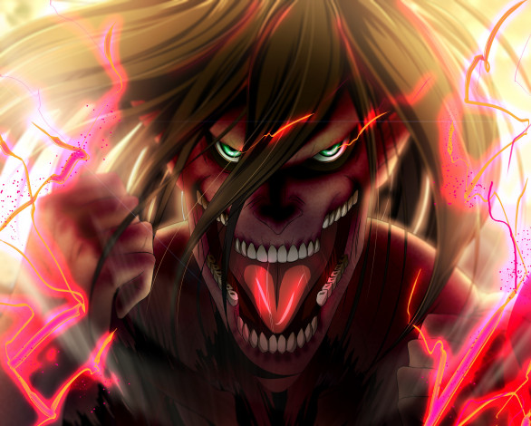 Обои картинки фото аниме, shingeki no kyojin, титан