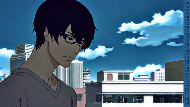 Обои картинки фото календари, аниме, юноша