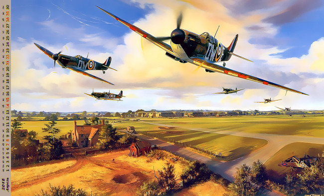 Обои картинки фото календари, рисованные,  векторная графика, самолет