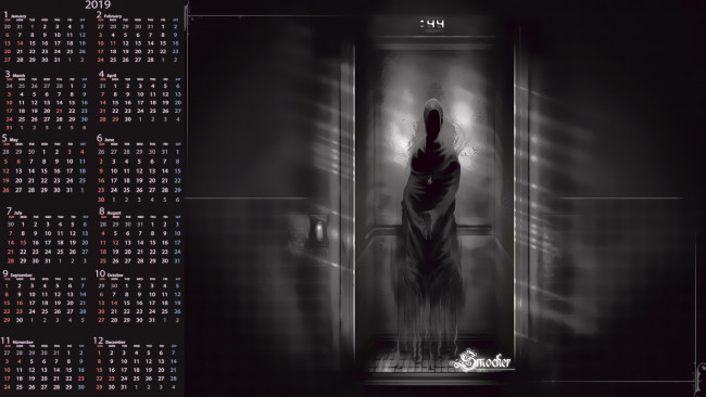 Обои картинки фото календари, фэнтези, силуэт, мантия