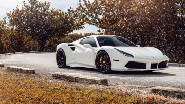 Картинка автомобили ferrari 488