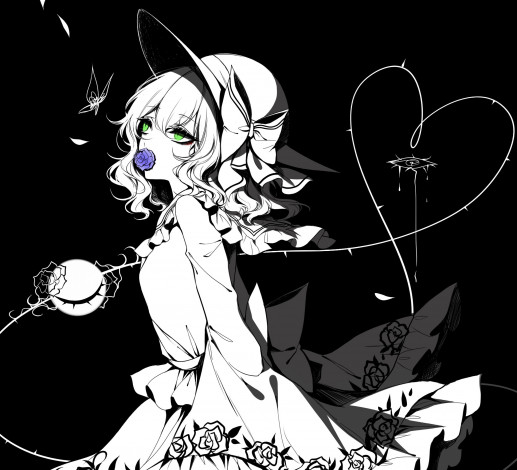 Обои картинки фото sheya, аниме, touhou, девушка