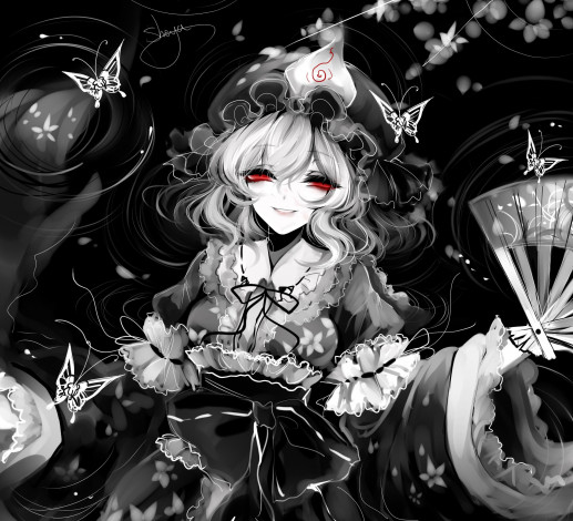 Обои картинки фото sheya, аниме, touhou, девушка