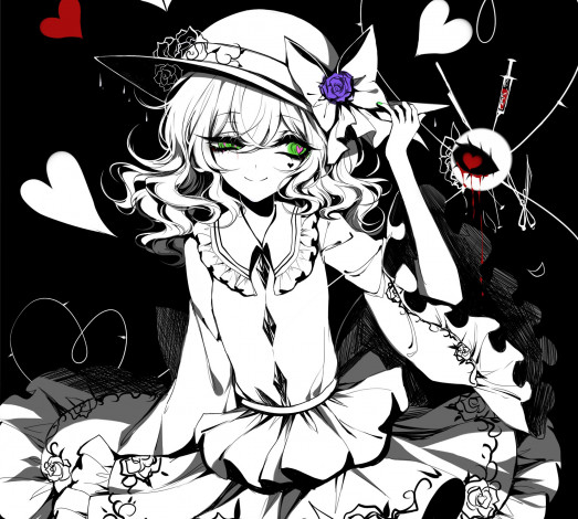 Обои картинки фото sheya, аниме, touhou, девушка