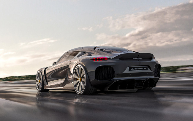 Обои картинки фото 2021 koenigsegg gemera, автомобили, koenigsegg, 2021, gemera, вид, сзади, экстерьер, гиперкар, новый, серый, суперкар
