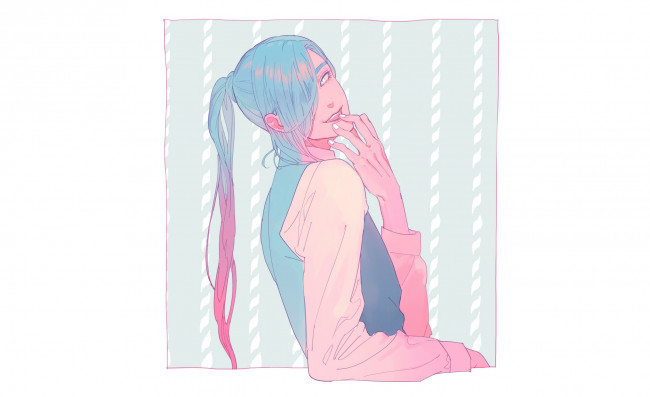 Обои картинки фото аниме, touken ranbu, nikkari, aoe