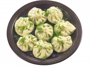 обоя еда, пельмени,  манты,  вареники, хинкали, укроп