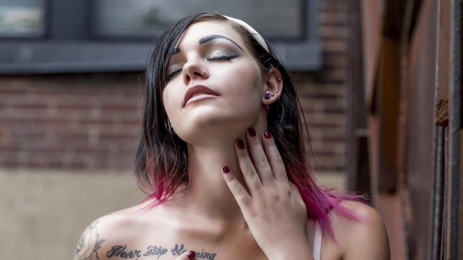 Обои картинки фото девушки, - лица,  портреты, foxxy