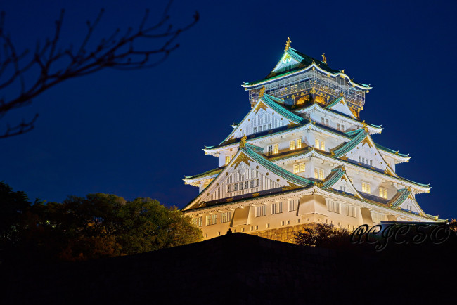 Обои картинки фото города, замки японии, замок