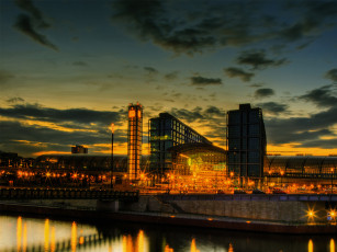 Картинка города огни ночного