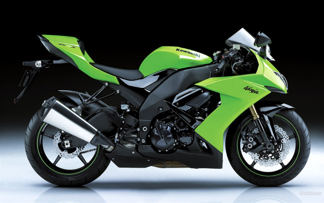 Обои картинки фото kawasaki, ninja, zx, 10r, мотоциклы