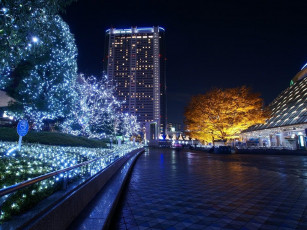 Картинка города огни ночного