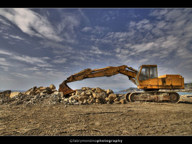 Обои картинки фото техника, экскаваторы