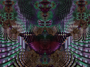 Картинка 3д графика fractal фракталы цвета узор фон