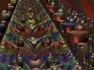 Картинка 3д графика fractal фракталы фон узор