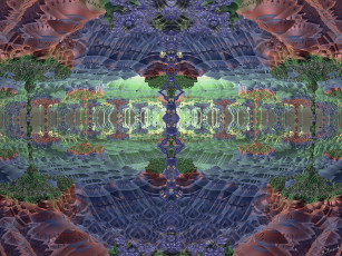 Картинка 3д графика fractal фракталы узор цвета