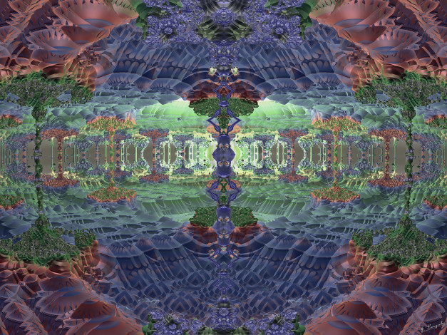 Обои картинки фото 3д, графика, fractal, фракталы, узор, цвета