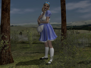 Картинка 3д графика people люди девушка