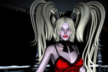 Картинка 3д графика people люди девушка волосы