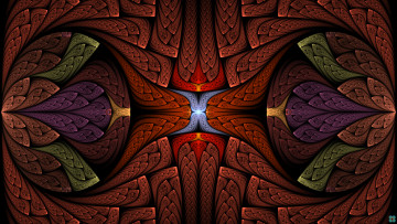 Картинка 3д графика fractal фракталы цвет фон