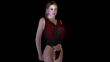 Картинка 3д графика people люди девушка