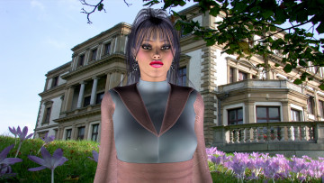 Картинка 3д графика people люди девушка