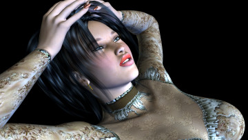 Картинка 3д графика people люди девушка