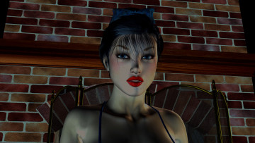 Картинка 3д графика people люди девушка