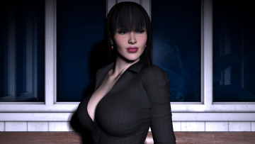 Картинка 3д графика people люди девушка