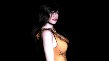 Картинка 3д графика people люди девушка фон