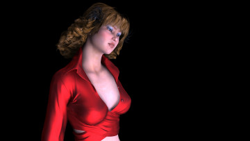 Картинка 3д графика people люди девушка взгляд