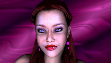 Картинка 3д графика portraits портрет девушка взгляд