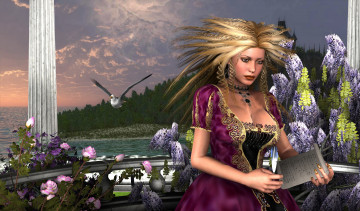 Картинка 3д графика people люди девушка