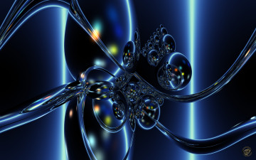 Картинка 3д графика fractal фракталы цвет фон