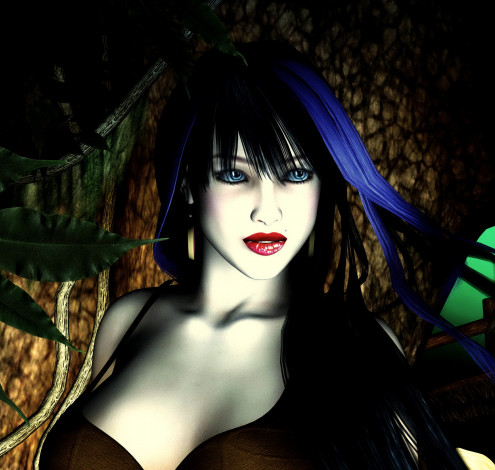 Обои картинки фото 3д, графика, people, люди, взгляд, девушка