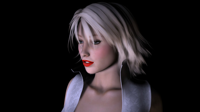 Обои картинки фото 3д, графика, people, люди, взгляд, девушка