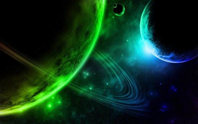 Обои картинки фото космос, арт, планеты