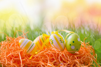 Картинка праздничные пасха яйца пасхальные easter happy
