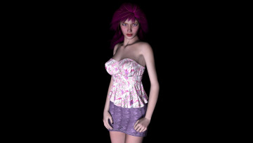 Картинка 3д+графика people+ люди взгляд девушка фон