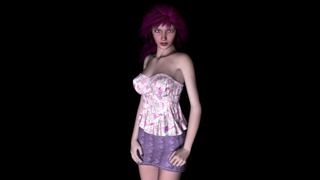 Обои картинки фото 3д графика, people , люди, взгляд, девушка, фон