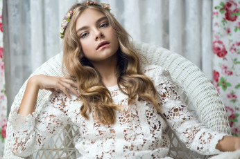 Картинка девушки -unsort+ блондинки взгляд блондинка весна модель девушка