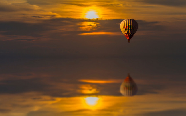 Обои картинки фото авиация, воздушные шары, спорт, полет