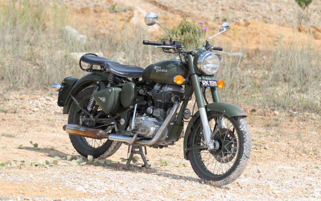Обои картинки фото enfield 500 classic, мотоциклы, royal enfield, enfield