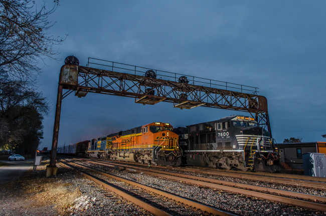 Обои картинки фото техника, поезда, железная, дорога, локомотив, состав