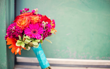 Картинка цветы букеты +композиции герберы розы