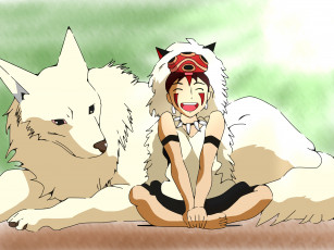 Картинка аниме mononoke+hime принцесса мононоке