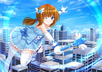 Картинка аниме card+captor+sakura фон девушка взгляд